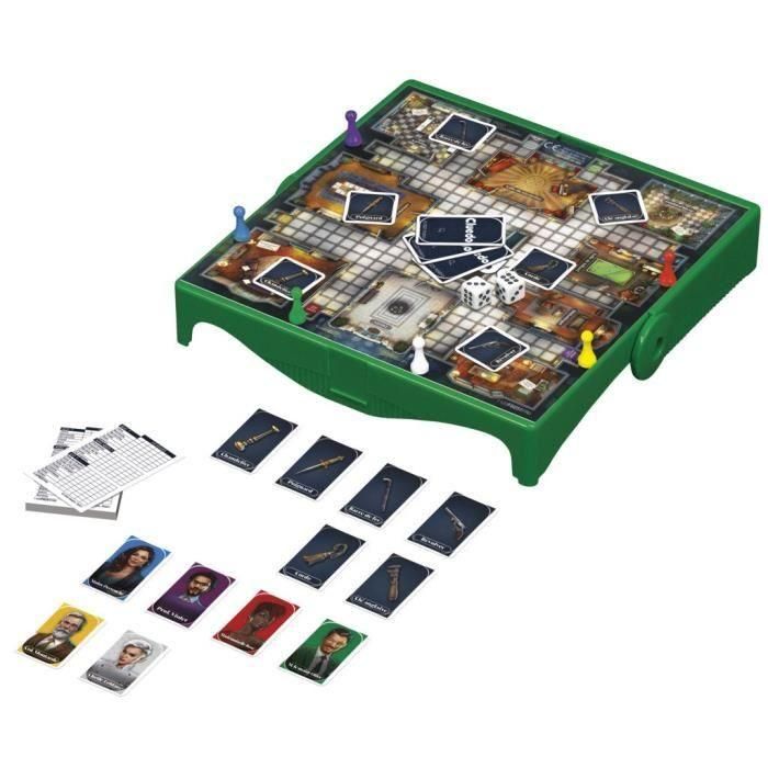 Cluedo Voyage, juego de mesa de viaje para 3 a 6 jugadores, juego de viaje, 8 años, Hasbro Gaming 1