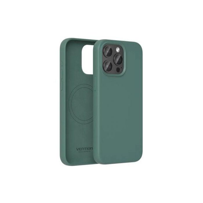 Vention KUDG0-40 Funda Silicona Líquida MagSafe para iPhone 13 Pro Max Verde con Protección Reforzada y Carga Inalámbrica Vention KUDG0-40 Funda Silicona Líquida MagSafe para iPhone 13 Pro Max Verde con Protección Reforzada y Carga Inalámbrica