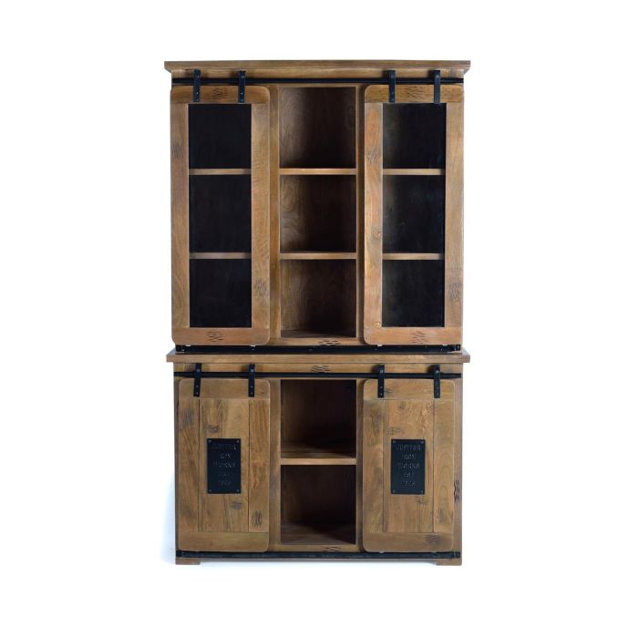 Giner y Colomer Armario Madera de Mango y Metal 200 x 100 x 47 cm 2 Giner y Colomer Armario Madera de Mango y Metal 200 x 100 x 47 cm 2