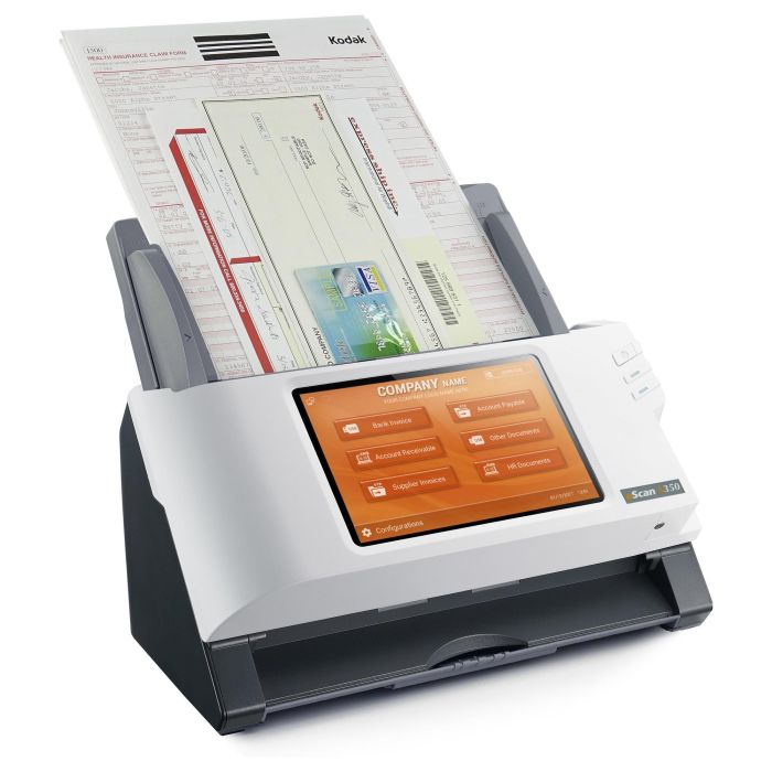 Plustek A350 Enterprise Scanner Documentos A3, 600x600 DPI, Escaneo Dúplex, Pantalla Táctil 7" 3