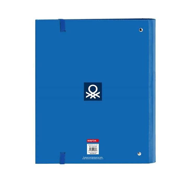 Carpeta de anillas Benetton Deep water Azul (27 x 32 x 3.5 cm) 1