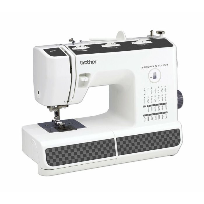 Brother HF27 Máquina de coser, 27 puntos, ojal automático, enhebrado aguja, iluminación LED, brazo libre, Blanco 7 Brother HF27 Máquina de coser, 27 puntos, ojal automático, enhebrado aguja, iluminación LED, brazo libre, Blanco 7
