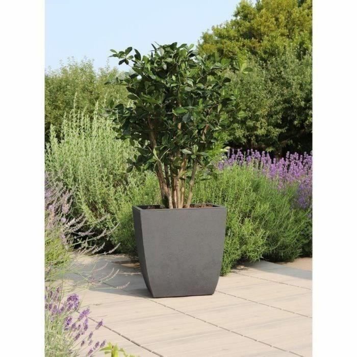 Jardinera - DIVA BASALT - Gris antracita - Cuadrada - 42 L - 43,5 x 43,5 x Al. 44,2 cm - EDA - Caja interior extraíble 4 Jardinera - DIVA BASALT - Gris antracita - Cuadrada - 42 L - 43,5 x 43,5 x Al. 44,2 cm - EDA - Caja interior extraíble 4
