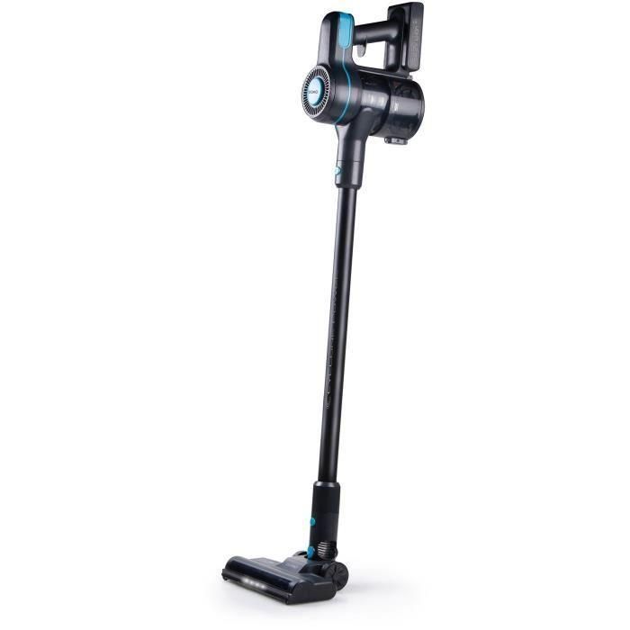DOMO DO1135SV Aspiradora Escoba 2 en 1 - 10000 Pa, 40 min Autonomía, 600 ml Capacidad - Negro/Azul