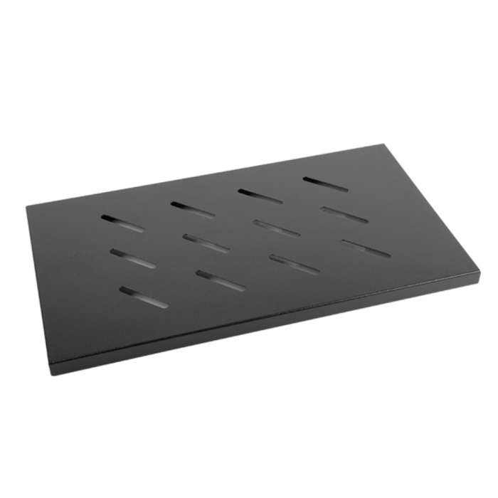 Lanberg Bandeja Fija 1U 465x315 mm, Estante para Gabinetes 19", Capacidad 120 Kg, Negro