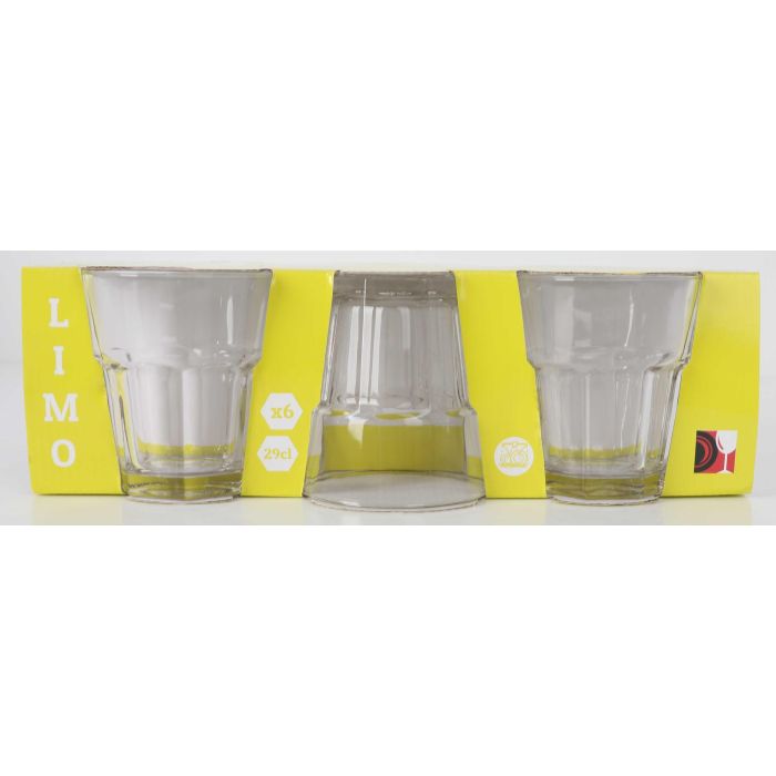 Set de 6 vasos Limo 290 cc - Inde (4 Cajas) 1 Set de 6 vasos Limo 290 cc - Inde (4 Cajas) 1