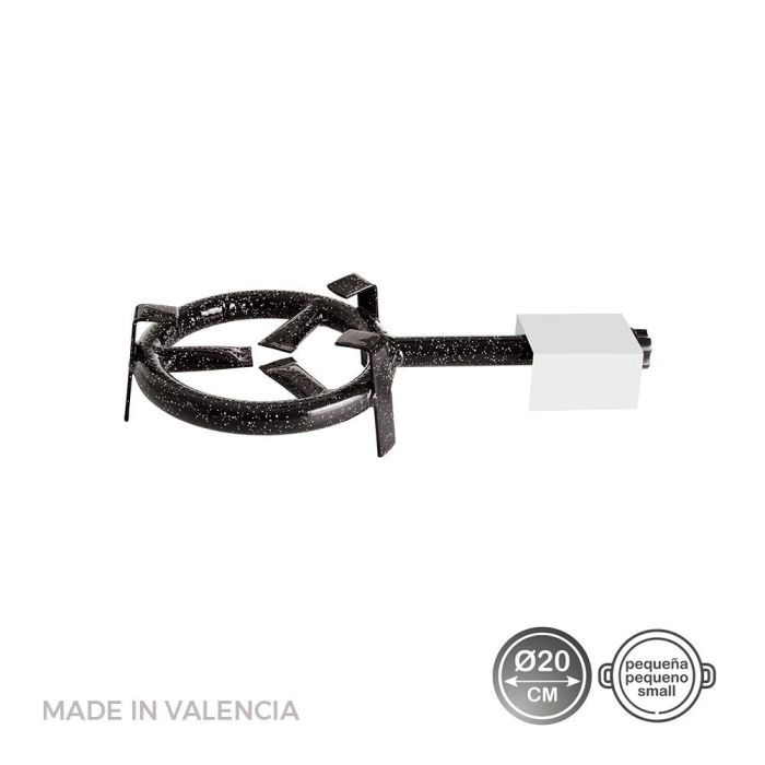 Vaello Quemador de gas butano/propano Ø20 cm 1 fuego, acero laminado esmaltado, negro Vaello Quemador de gas butano/propano Ø20 cm 1 fuego, acero laminado esmaltado, negro