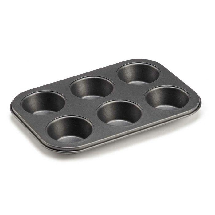Molde para Horno Kinvara CK73973 CK73973 Gris oscuro 18,7 x 3,5 x 26,5 cm (6 Piezas) (12 Unidades) 1