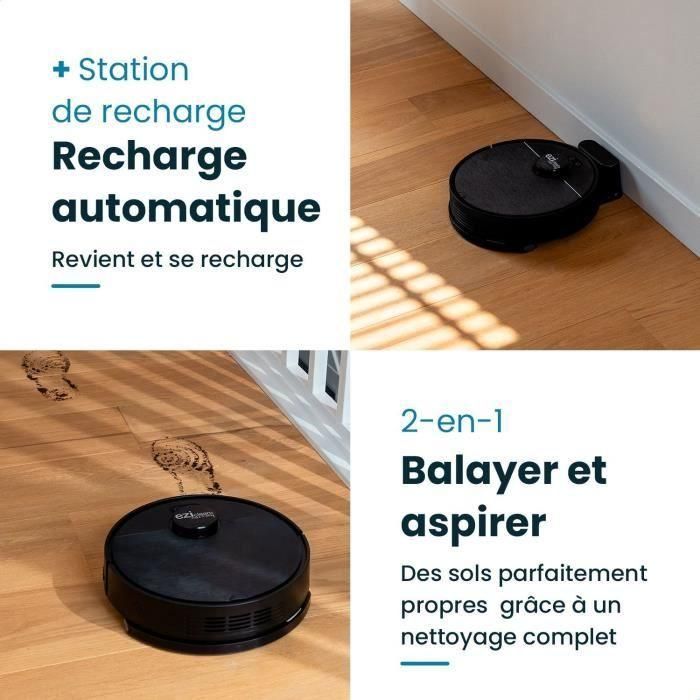 EZIclean I-BOT Z6 MAX - Robot aspirador y trapeador conectado 150 min - 2 kPa - 0,43 L - Negro 5 EZIclean I-BOT Z6 MAX - Robot aspirador y trapeador conectado 150 min - 2 kPa - 0,43 L - Negro 5