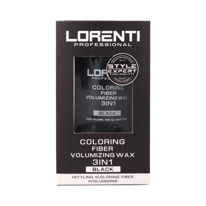 Lorenti Coloring Fiber Volumizing Wax 3 In 1 Black 30 gr Lorenti Coloring Fiber Volumizing Wax 3 In 1 Black 30 gr