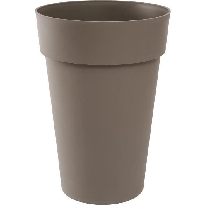 EDA Jarrón Maceta Tuscany Polipropileno Ø 46xH 65 cm 67 L Taupe | Resistente Heladas y UV, Interior/Exterior, Hecho en Francia 1 EDA Jarrón Maceta Tuscany Polipropileno Ø 46xH 65 cm 67 L Taupe | Resistente Heladas y UV, Interior/Exterior, Hecho en Francia 1
