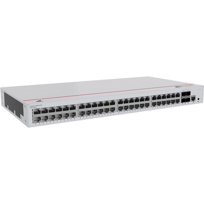 HUAWEI eKit Switch Layer 2 GE/10GE, 48x 10/100/1000BASE-T PoE+ (380W), 4x 10GE SFP+ con AC integrado 1