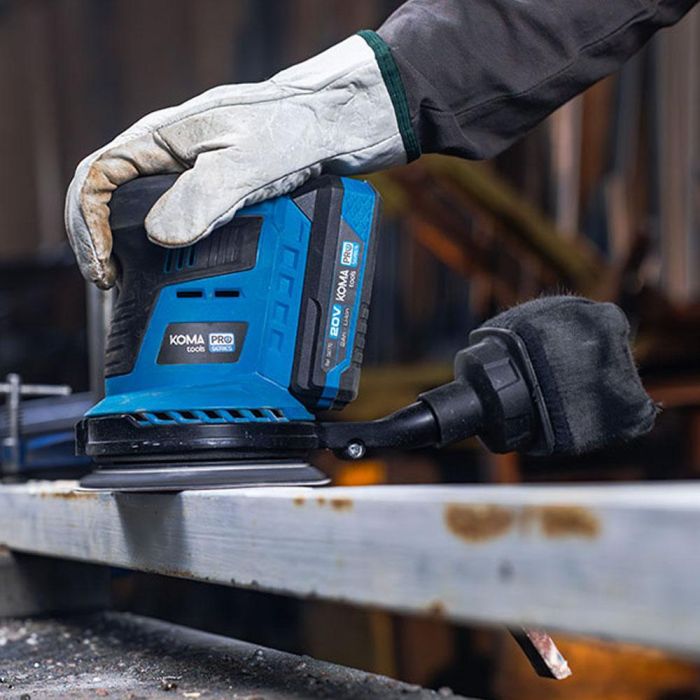 Koma Tools 20V-LE Lijadora Excéntrica Brushless 20V Ø125mm, 3 Velocidades (6000-11000rpm) sin Batería ni Cargador 8 Koma Tools 20V-LE Lijadora Excéntrica Brushless 20V Ø125mm, 3 Velocidades (6000-11000rpm) sin Batería ni Cargador 8