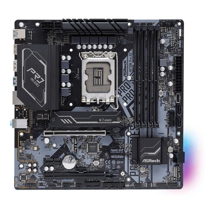 ASROCK H670M PRO RS Placa Base Intel LGA 1700 DDR4 Micro ATX 1