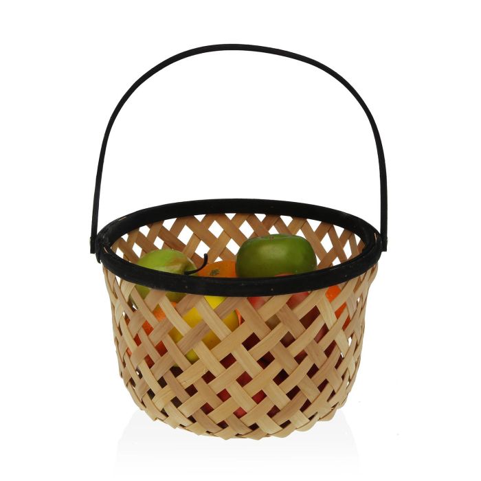 Frutero Madera Natural-Negro Versa 28X35CM (2 Unidades) 1 Frutero Madera Natural-Negro Versa 28X35CM (2 Unidades) 1