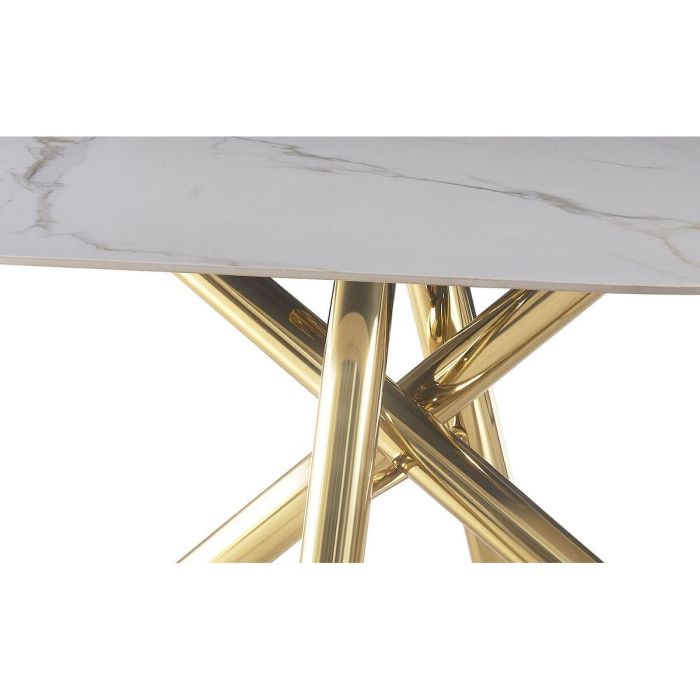 Mesa de Comedor Home ESPRIT Dorado Metal Cerámica 180 x 90 x 75 cm 2