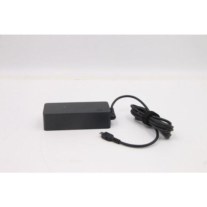 Lenovo 65W power adapter for Lenovo laptops, featuring 20V, 15V, 9V, and 5V outputs, dual-port design for versatile charging. 6 Lenovo 65W power adapter for Lenovo laptops, featuring 20V, 15V, 9V, and 5V outputs, dual-port design for versatile charging. 6