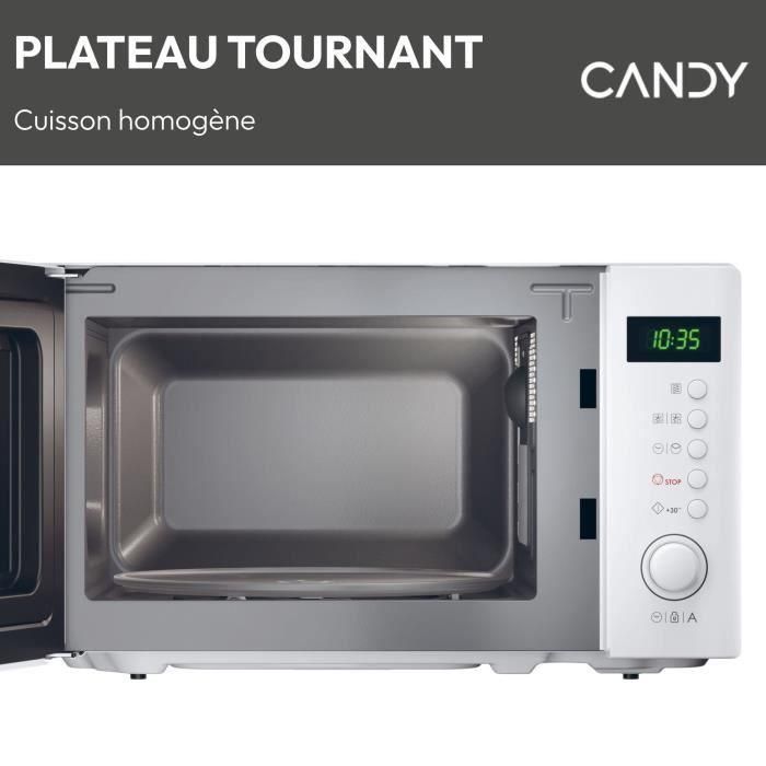 Candy CMWA20SDLW Microondas Monofunción Idea 20L 700W con Display Digital y 8 Programas Automáticos Blanco 5