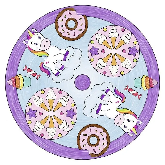 Ravensburger Mandala Design Unicornio Juego Creativo Niña a partir de 6 años 3 Ravensburger Mandala Design Unicornio Juego Creativo Niña a partir de 6 años 3