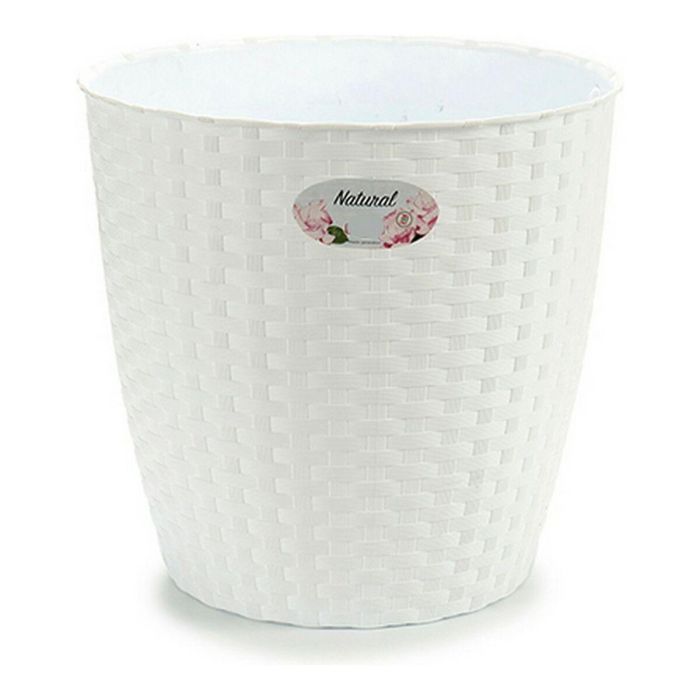 Stefanplast Maceta Natural Interior/Exterior Blanco 29x26.5x29 cm (6 Unidades)
