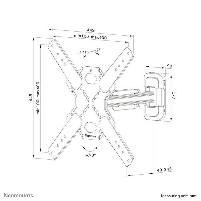 Soporte TV Neomounts WL40S-840BL14 32-65" 40 kg 65" 32" 19 Soporte TV Neomounts WL40S-840BL14 32-65" 40 kg 65" 32" 19