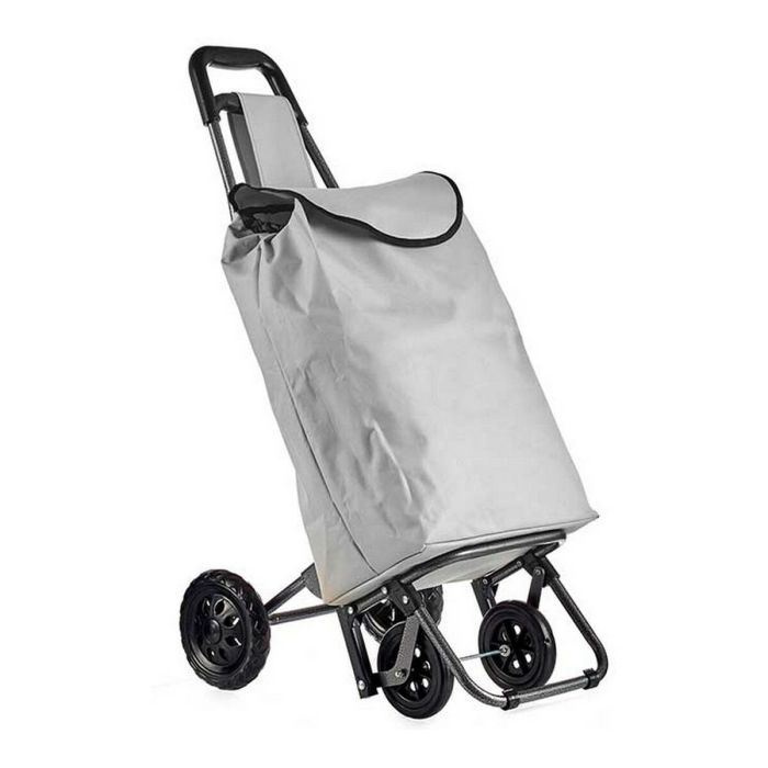 Carro de Compra Gris Claro Kinvara 22x98x38 cm - 30 L, Tela, Plástico, Metal (6 Unidades) Carro de Compra Gris Claro Kinvara 22x98x38 cm - 30 L, Tela, Plástico, Metal (6 Unidades)