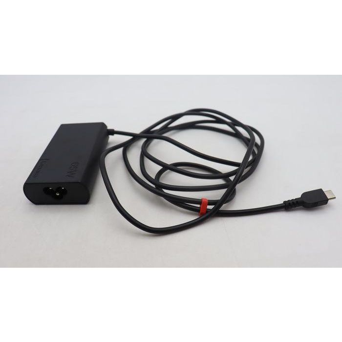 Lenovo AC adapter with 65W power output, multiple voltage options (20V, 15V, 9V, 5V), USB-C connector. 3 Lenovo AC adapter with 65W power output, multiple voltage options (20V, 15V, 9V, 5V), USB-C connector. 3