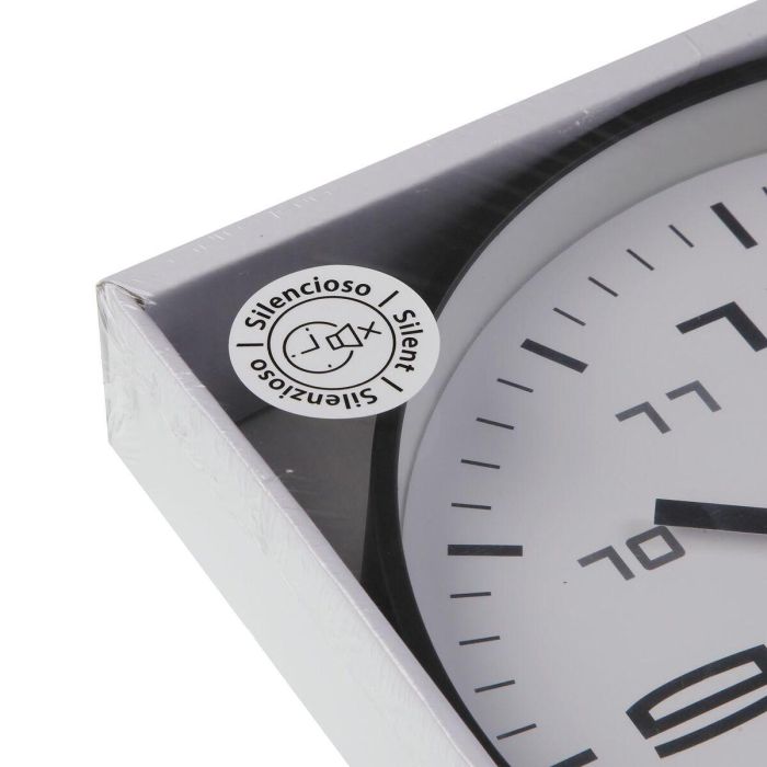 Reloj de Pared Versa Negro Plástico 30 x 30 x 4 cm 2