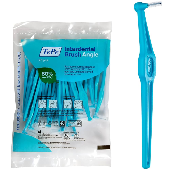 Tepe Angle Interdental Brushes 0,6 Blue 25 Piezas