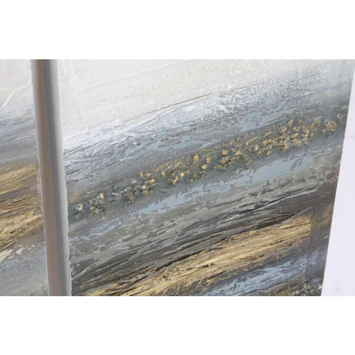 DKD Home Decor Cuadro Moderno Abstracto Azul Dorado Lienzo y MDF 60x30x2.5 cm Set de 4 Unidades Hecho a Mano 2 DKD Home Decor Cuadro Moderno Abstracto Azul Dorado Lienzo y MDF 60x30x2.5 cm Set de 4 Unidades Hecho a Mano 2