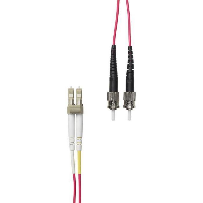 ProXtend LC to ST UPC OM4 Duplex MM Fiber Optic Cable, 3m ProXtend LC to ST UPC OM4 Duplex MM Fiber Optic Cable, 3m