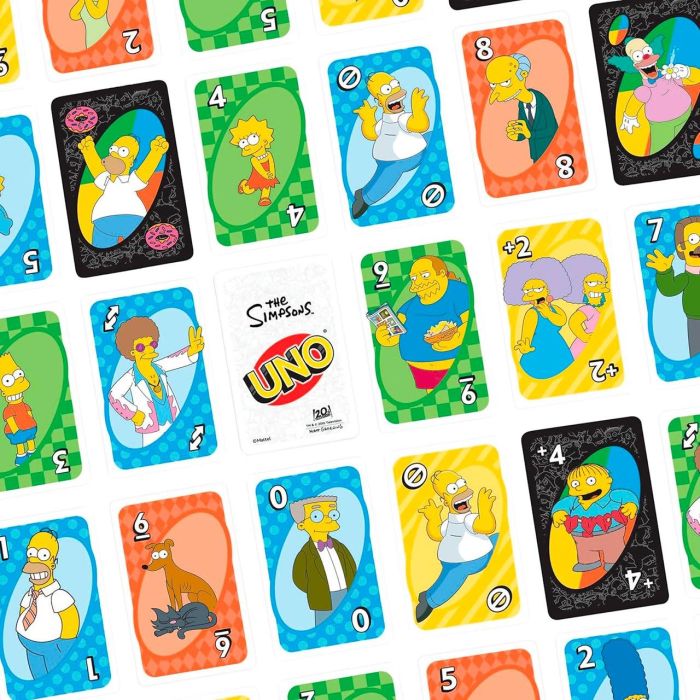 UNO Juego de Cartas Los Simpsons JHB16 Español, Francés, Alemán, Portugués, Inglés 3