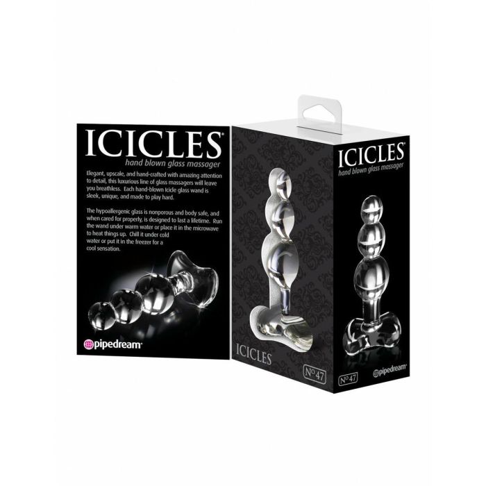 Plug Anal Pipedream Icicles Transparente 1 Plug Anal Pipedream Icicles Transparente 1