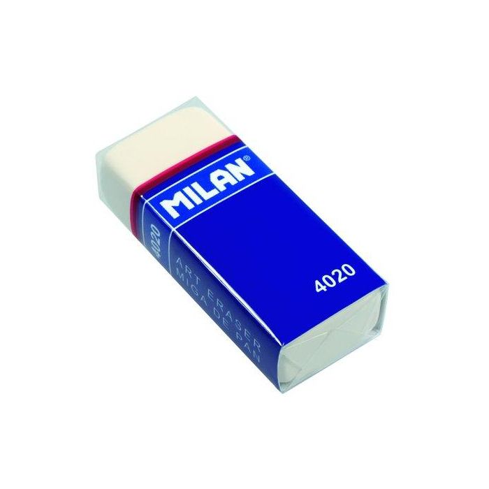 Goma De Borrar Milan Miga De Pan 4020 Con Funda De Carton Plastif. (Ud.) 20 unidades