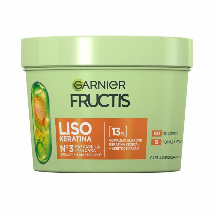 Garnier Fructis Nº3 Mascarilla Liso Keratina 370 mL Garnier Fructis Nº3 Mascarilla Liso Keratina 370 mL