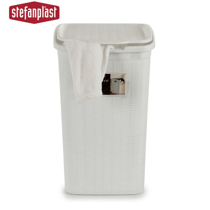 Pongotodo Elegance 50L Blanco Stefanplast 36X54CM (6 Unidades) 2 Pongotodo Elegance 50L Blanco Stefanplast 36X54CM (6 Unidades) 2