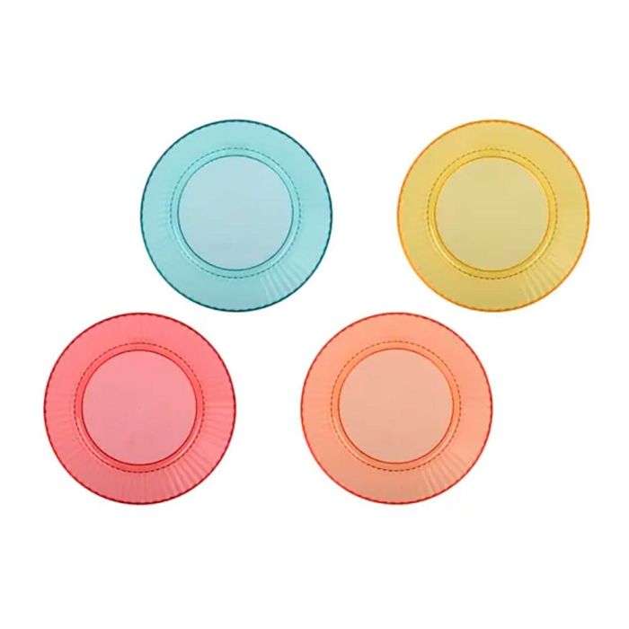 Cuenco reutilizable con estampado de rayas, colores surtidos, set de 4 unidades 1