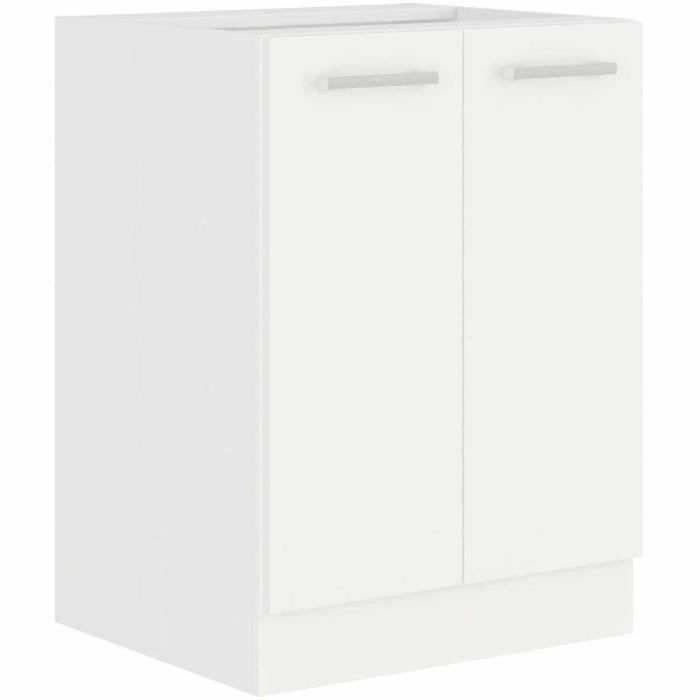 Atlas ATLAS60D2F Mueble bajo con 2 puertas, decoración blanca, L60cm, se vende sin encimera Atlas ATLAS60D2F Mueble bajo con 2 puertas, decoración blanca, L60cm, se vende sin encimera