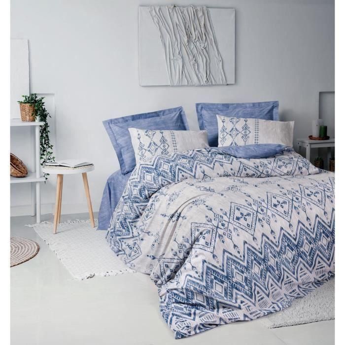 ASI8684283035236 Juego de cama Azul 100% algodón con 1 funda nórdica 220x240 cm y 2 fundas almohada 60x60 cm ASI8684283035236 Juego de cama Azul 100% algodón con 1 funda nórdica 220x240 cm y 2 fundas almohada 60x60 cm