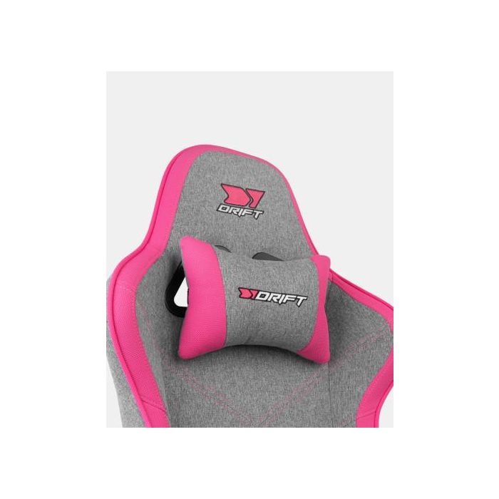 Drift DR90 PRO Silla para videojuegos de PC, Asiento acolchado Gris y Rosa 5 Drift DR90 PRO Silla para videojuegos de PC, Asiento acolchado Gris y Rosa 5