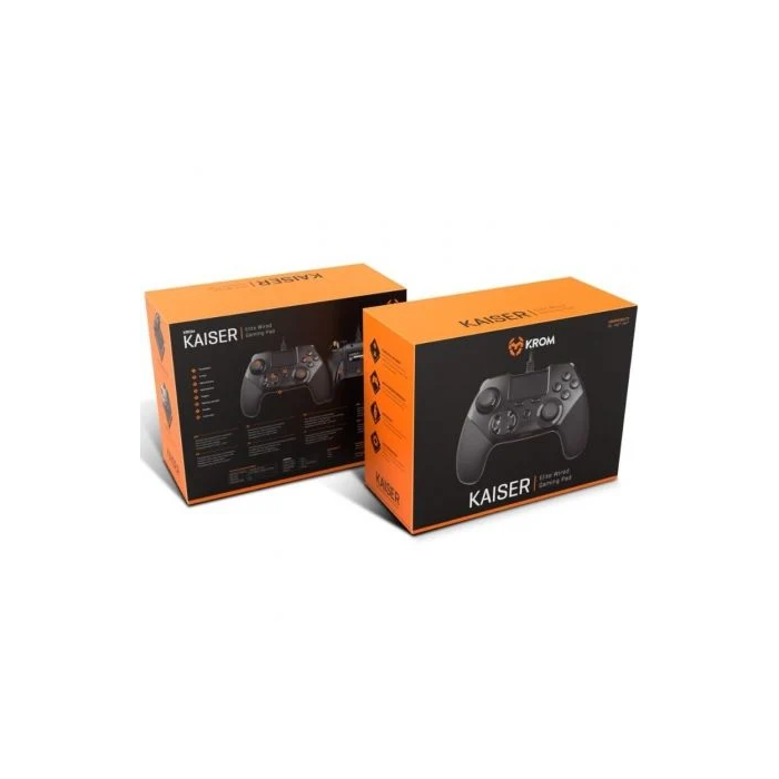 Krom Mando de Juego Kaiser NXKROMKSR, Mando de Juego Competitivo, Inalámbrico, Compatible con PC, PS4, PS3, Conexión USB 4 Krom Mando de Juego Kaiser NXKROMKSR, Mando de Juego Competitivo, Inalámbrico, Compatible con PC, PS4, PS3, Conexión USB 4