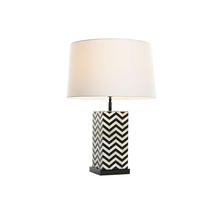 Lampara Sobremesa Item Home DKD Home Decor Blanco Negro 50 x 72 x 50 cm 4 Lampara Sobremesa Item Home DKD Home Decor Blanco Negro 50 x 72 x 50 cm 4