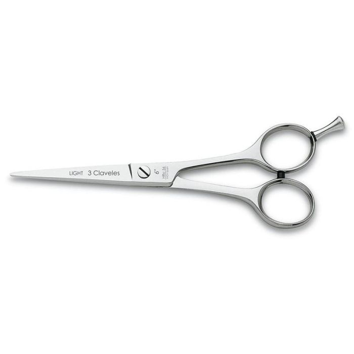 Tijera de Peluquería ST Light 6" Acero Inoxidable, Filo Microdentado - Tres Claveles Tijera de Peluquería ST Light 6" Acero Inoxidable, Filo Microdentado - Tres Claveles