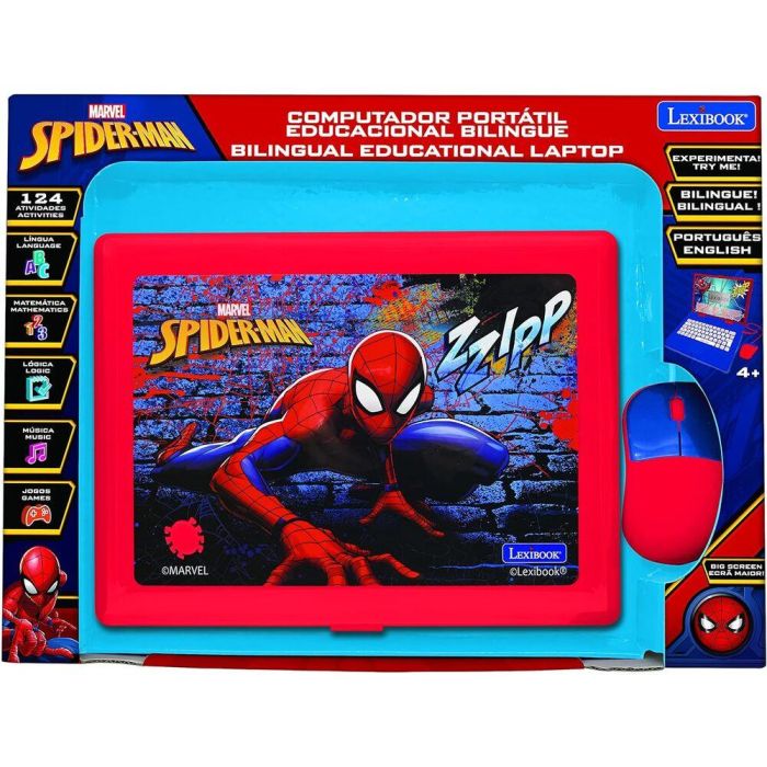 Ordenador portatil educativo Spiderman Marvel ingles - portugues 2 Ordenador portatil educativo Spiderman Marvel ingles - portugues 2