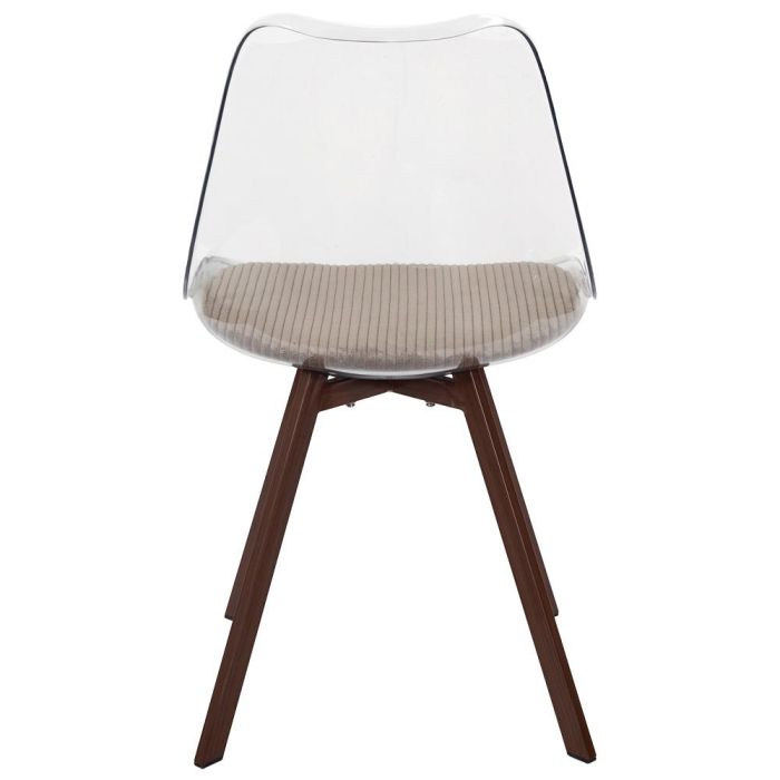 Silla Tra. Con Cojín Scott Taupé Home Deco Factory 4