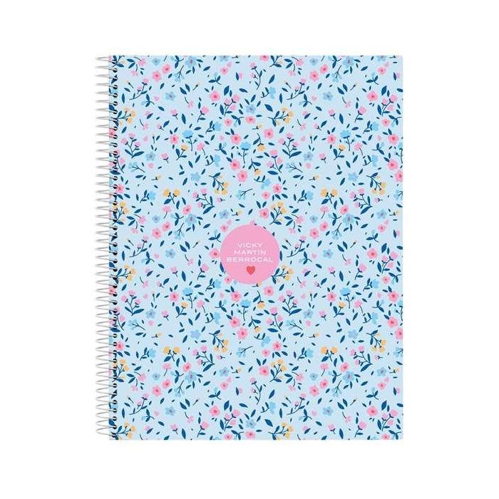 Libreta Vicky Martín Berrocal Paraíso Azul Rosa A4 120 Hojas 0 Libreta Vicky Martín Berrocal Paraíso Azul Rosa A4 120 Hojas 0