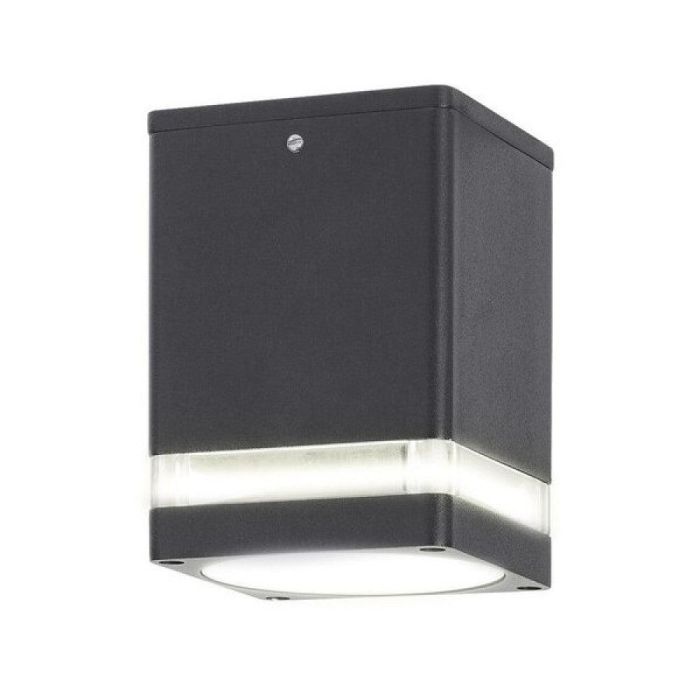 RABALUX RAB-7818 Plafón Techo Exterior Zombor Moderno 1xGU10 IP54 Aluminio Gris Antracita Cuadrado 90x90mm Sin Bombilla 0 RABALUX RAB-7818 Plafón Techo Exterior Zombor Moderno 1xGU10 IP54 Aluminio Gris Antracita Cuadrado 90x90mm Sin Bombilla 0