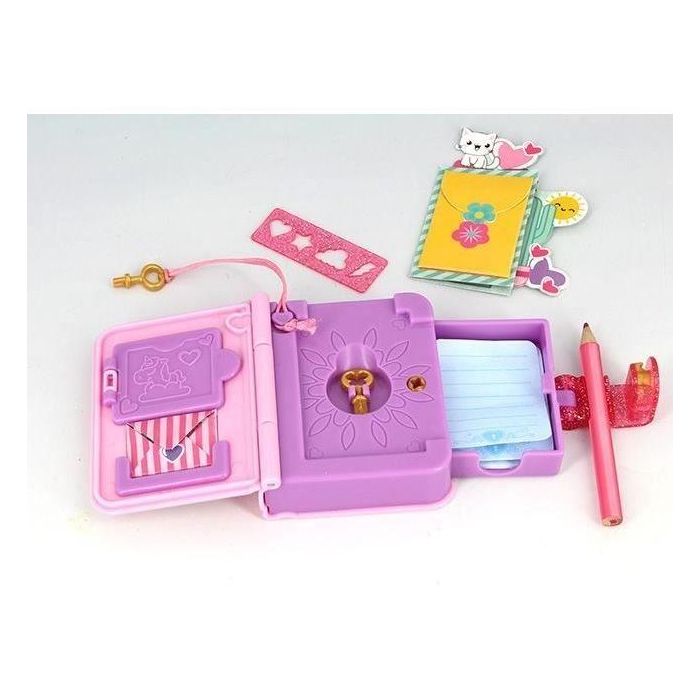 Diset Mini Diario Secreto Funlockets con 15+ sorpresas, 2 llaves doradas, lápiz, pegatinas y minibloc. Ideal para niñas +3 años 2 Diset Mini Diario Secreto Funlockets con 15+ sorpresas, 2 llaves doradas, lápiz, pegatinas y minibloc. Ideal para niñas +3 años 2