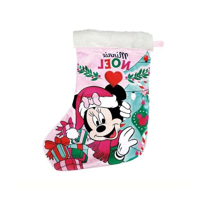 Calcetin papa noel 42cm minnie mouse "lucky" 1 Calcetin papa noel 42cm minnie mouse "lucky" 1
