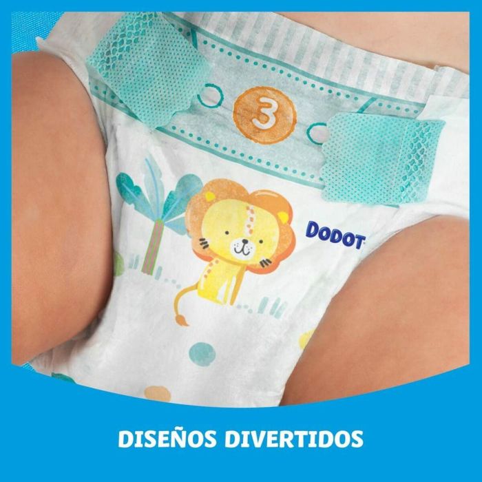 Dodot Pañales Etapas Extra Talla 3 (7-11 kg) con Microperlas Absorbentes y 3 Tubos Ultra-Absorbentes 66 unidades 4